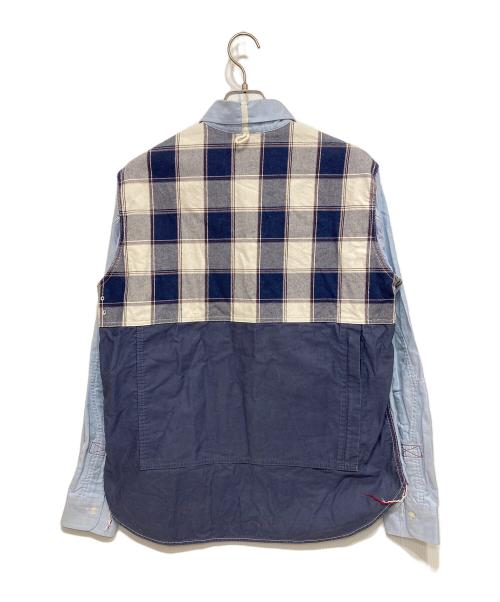 eYe COMME des GARCONS JUNYAWATANABE MAN（アイ コム デ ギャルソン ジュンヤ ワタナベ マン）eYe COMME des GARCONS JUNYAWATANABE MAN (アイ コム デ ギャルソン ジュンヤ ワタナベ マン) BROOKS BROTHERS (ブルックスブラザーズ) ワンポイント刺繍シャツ ブルー サイズ:Lの古着・服飾アイテム