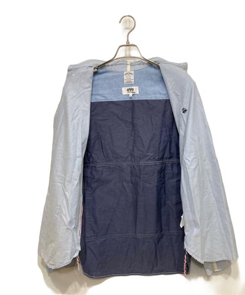 eYe COMME des GARCONS JUNYAWATANABE MAN（アイ コム デ ギャルソン ジュンヤ ワタナベ マン）eYe COMME des GARCONS JUNYAWATANABE MAN (アイ コム デ ギャルソン ジュンヤ ワタナベ マン) BROOKS BROTHERS (ブルックスブラザーズ) ワンポイント刺繍シャツ ブルー サイズ:Lの古着・服飾アイテム