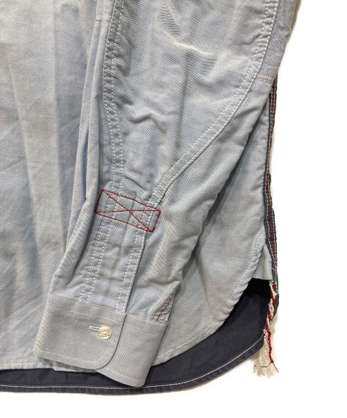 eYe COMME des GARCONS JUNYAWATANABE MAN（アイ コム デ ギャルソン ジュンヤ ワタナベ マン）eYe COMME des GARCONS JUNYAWATANABE MAN (アイ コム デ ギャルソン ジュンヤ ワタナベ マン) BROOKS BROTHERS (ブルックスブラザーズ) ワンポイント刺繍シャツ ブルー サイズ:Lの古着・服飾アイテム