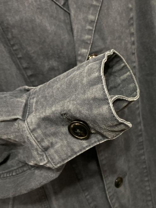 UNITED ARROWS & SONS（ユナイテッドアローズ アンド サンズ）UNITED ARROWS & SONS (ユナイテッドアローズ アンド サンズ) バイオウォッシュ加工ワークコート ネイビー サイズ:Lの古着・服飾アイテム