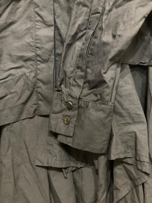 MOYURU（モユル）MOYURU (モユル) カットオフシャツワンピース ブラック サイズ:40の古着・服飾アイテム