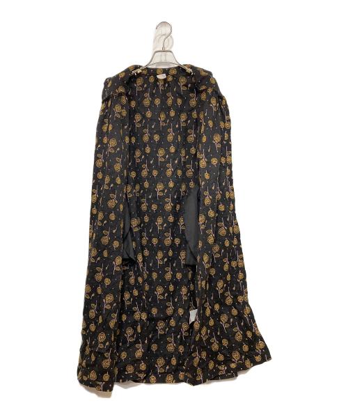 TSUHARU by samansa Mos2（ツハル バイ サマンサモスモス）TSUHARU by samansa Mos2 (ツハル バイ サマンサモスモス) ローズ柄総刺繍コート ブラック サイズ:FREEの古着・服飾アイテム
