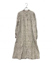 TSUHARU by samansa Mos2（ツハル バイ サマンサモスモス）の古着「ローズ柄総刺繍コート」｜ベージュ