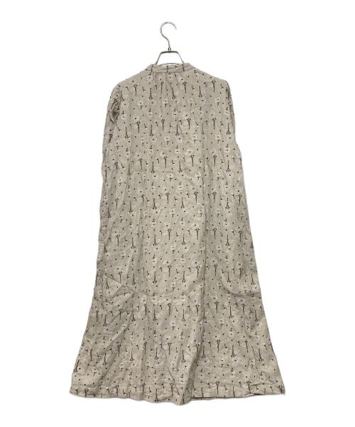 TSUHARU by samansa Mos2（ツハル バイ サマンサモスモス）TSUHARU by samansa Mos2 (ツハル バイ サマンサモスモス) ローズ柄総刺繍コート ベージュ サイズ:FREEの古着・服飾アイテム