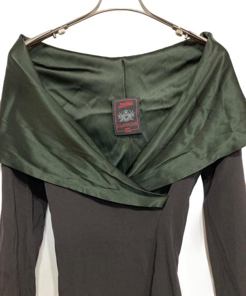 Jean Paul GAULTIER CLASSIQUE（ジャンポールゴルチエクラシック）Jean Paul GAULTIER CLASSIQUE (ジャンポールゴルチエクラシック) タイトショートワンピース パープル サイズ:-の古着・服飾アイテム