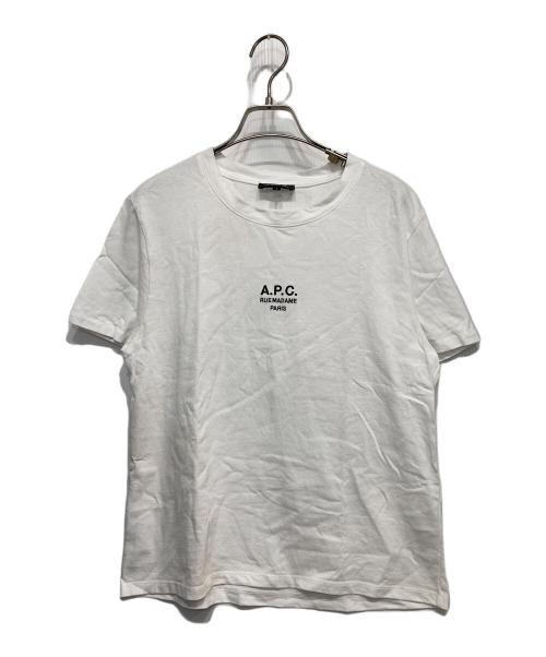 A.P.C.（アーペーセー）A.P.C. (アーペーセー) 別注ロゴTシャツ ホワイト サイズ:Sの古着・服飾アイテム