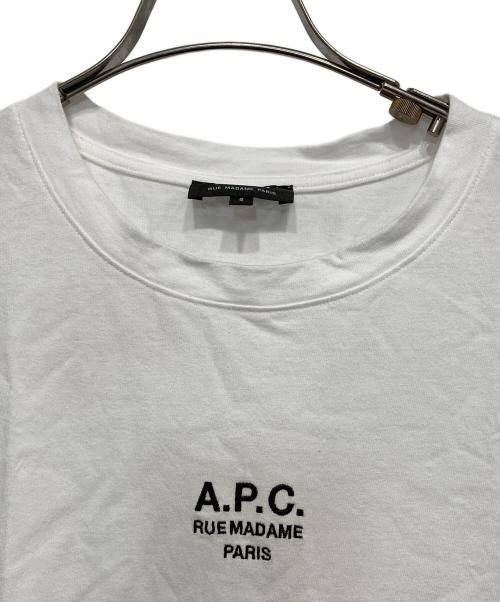 A.P.C.（アーペーセー）A.P.C. (アーペーセー) 別注ロゴTシャツ ホワイト サイズ:Sの古着・服飾アイテム
