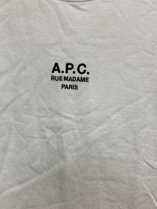 A.P.C.（アーペーセー）A.P.C. (アーペーセー) 別注ロゴTシャツ ホワイト サイズ:Sの古着・服飾アイテム