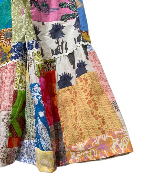 freada（フリーダ）freada (フリーダ) インド パッチワーク リメイク キャミドレス マルチカラー サイズ:FREEの古着・服飾アイテム