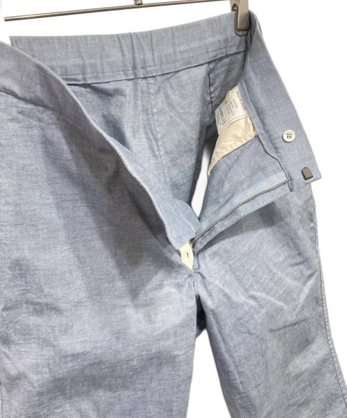 45R（フォーティファイブ・アール）45R (フォーティファイブ・アール) リネンコットンブレンドパンツ ブルー サイズ:3の古着・服飾アイテム