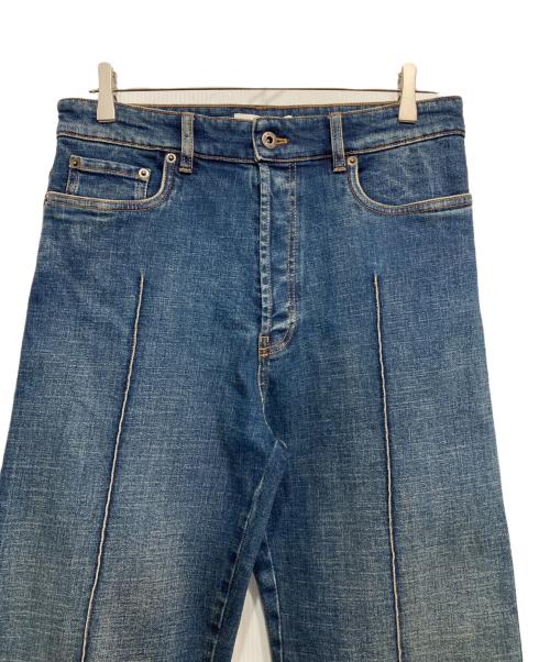 MIU MIU（ミュウミュウ）MIU MIU (ミュウミュウ) MIU MIUロゴ刺繍デニムパンツ インディゴ サイズ:25の古着・服飾アイテム