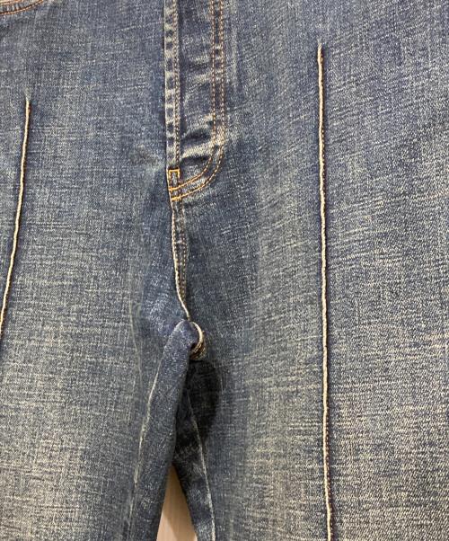 MIU MIU（ミュウミュウ）MIU MIU (ミュウミュウ) MIU MIUロゴ刺繍デニムパンツ インディゴ サイズ:25の古着・服飾アイテム