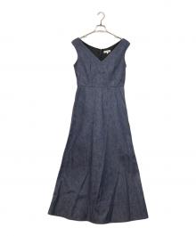MADISON BLUE（マディソンブルー）の古着「デニムノースリーブワンピース」｜インディゴ