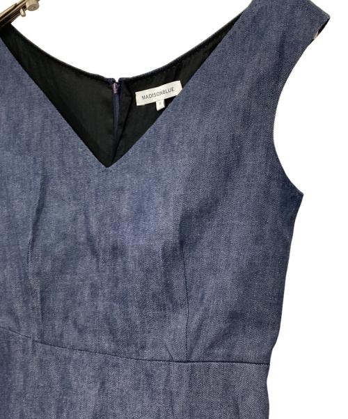 MADISON BLUE（マディソンブルー）MADISON BLUE (マディソンブルー) デニムノースリーブワンピース インディゴ サイズ:2の古着・服飾アイテム