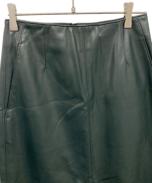 H BEAUTY&YOUTH（エイチ ビューティー&ユース）H BEAUTY&YOUTH (エイチ ビューティー&ユース) レザーライクマキシスカート グリーン サイズ:Sの古着・服飾アイテム
