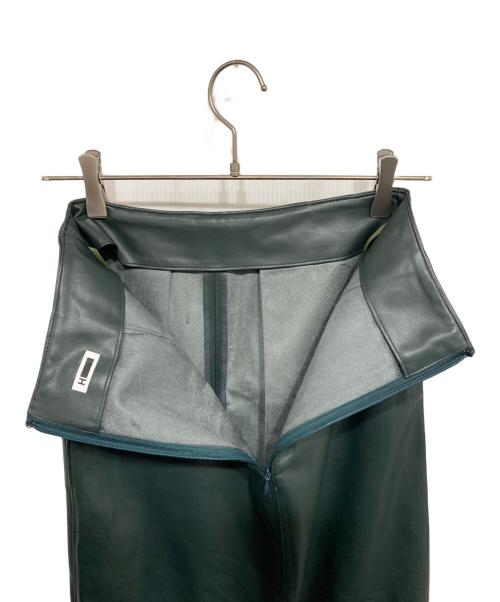 H BEAUTY&YOUTH（エイチ ビューティー&ユース）H BEAUTY&YOUTH (エイチ ビューティー&ユース) レザーライクマキシスカート グリーン サイズ:Sの古着・服飾アイテム