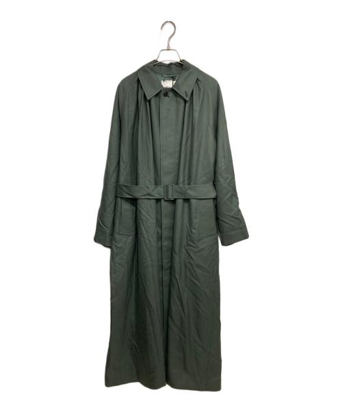 HYKE（ハイク）HYKE (ハイク) 23AW  WOOL GATHERED COAT グリーン サイズ:1の古着・服飾アイテム