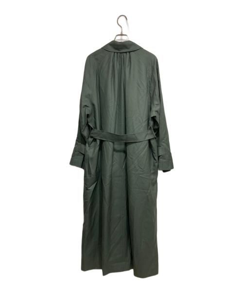 HYKE（ハイク）HYKE (ハイク) 23AW  WOOL GATHERED COAT グリーン サイズ:1の古着・服飾アイテム
