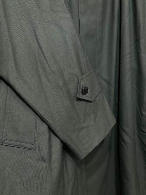 HYKE（ハイク）HYKE (ハイク) 23AW  WOOL GATHERED COAT グリーン サイズ:1の古着・服飾アイテム
