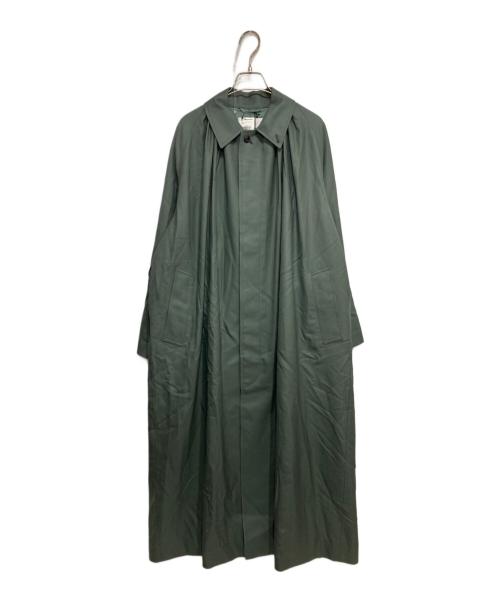 HYKE（ハイク）HYKE (ハイク) 23AW  WOOL GATHERED COAT グリーン サイズ:1の古着・服飾アイテム