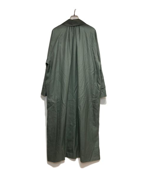 HYKE（ハイク）HYKE (ハイク) 23AW  WOOL GATHERED COAT グリーン サイズ:1の古着・服飾アイテム