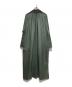 中古・古着 HYKE (ハイク) 23AW  WOOL GATHERED COAT グリーン サイズ:1：26000円