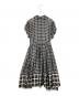 tricot COMME des GARCONS (トリココムデギャルソン) フリルチェックワンピース ブラック サイズ:M：20000円