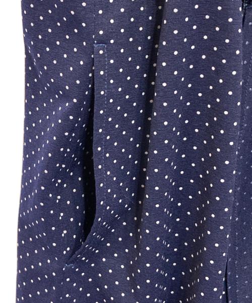 tricot COMME des GARCONS（トリココムデギャルソン）tricot COMME des GARCONS (トリココムデギャルソン) ドットフリルワンピース ネイビー サイズ:Mの古着・服飾アイテム