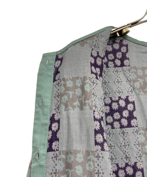 TSUHARU by samansa Mos2（ツハル バイ サマンサモスモス）TSUHARU by samansa Mos2 (ツハル バイ サマンサモスモス) HATAKAKE (ハタカケ) 袖切替ボリュームワンピース パープル サイズ:FREEの古着・服飾アイテム