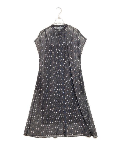 23区（ニジュウサンク）23区 (ニジュウサンク) Ratti ウォールプリント ワンピース ネイビー サイズ:36の古着・服飾アイテム