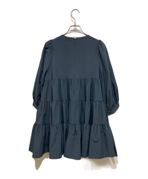 UNITED ARROWS TOKYO（ユナイテッドアローズトウキョウ）UNITED ARROWS TOKYO (ユナイテッドアローズトウキョウ) P ティアード チュニック ブラウス 6SL ネイビー サイズ:記載無しの古着・服飾アイテム