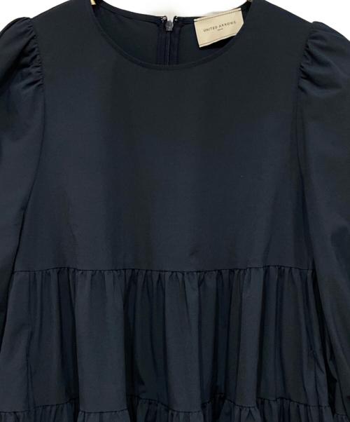 UNITED ARROWS TOKYO（ユナイテッドアローズトウキョウ）UNITED ARROWS TOKYO (ユナイテッドアローズトウキョウ) P ティアード チュニック ブラウス 6SL ネイビー サイズ:記載無しの古着・服飾アイテム