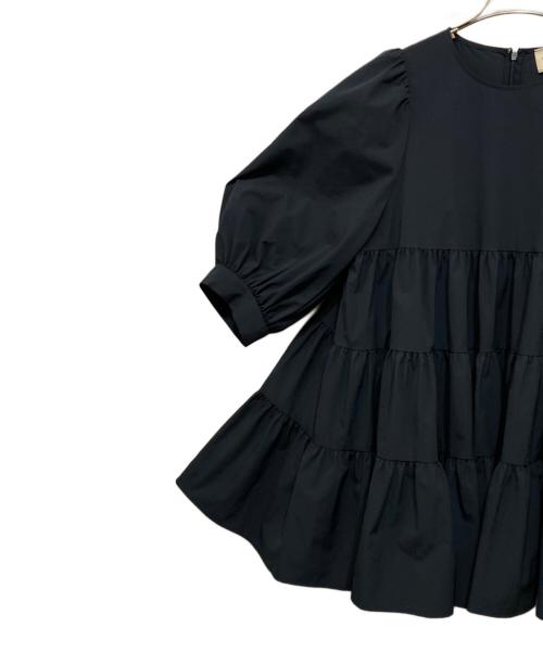 UNITED ARROWS TOKYO（ユナイテッドアローズトウキョウ）UNITED ARROWS TOKYO (ユナイテッドアローズトウキョウ) P ティアード チュニック ブラウス 6SL ネイビー サイズ:記載無しの古着・服飾アイテム