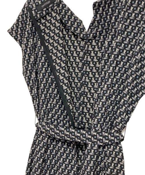 UNTITLED（アンタイトル）UNTITLED (アンタイトル) ジオメ柄 マーメイドワンピース ブラック サイズ:3の古着・服飾アイテム