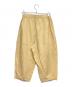 ARTS&SCIENCE (アーツアンドサイエンス) クロップドワイドコットンパンツ ベージュ：6000円