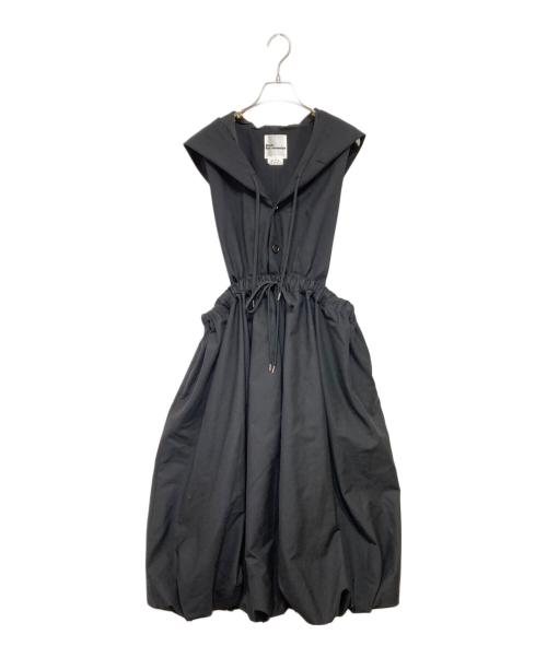 noir kei ninomiya（ノワール ケイ ニノミヤ）noir kei ninomiya (ノワール ケイ ニノミヤ) フーデットジャンパースカート ブラック サイズ:Sの古着・服飾アイテム