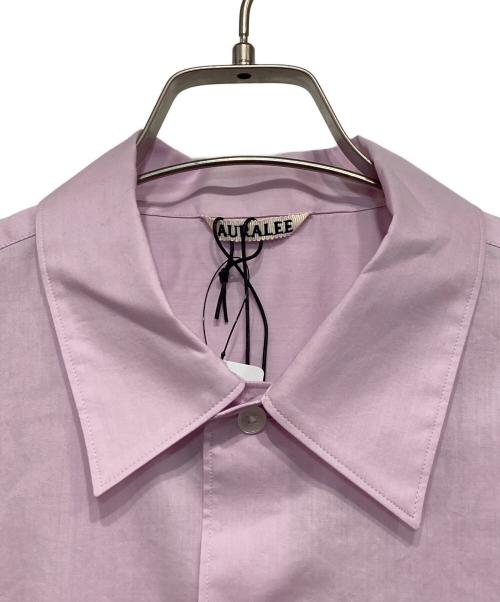 AURALEE（オーラリー）AURALEE (オーラリー) WASHED FINX TYPEWRITER OPEN COLLAR HALF SLEEVED SHIRT ピンク サイズ:3の古着・服飾アイテム