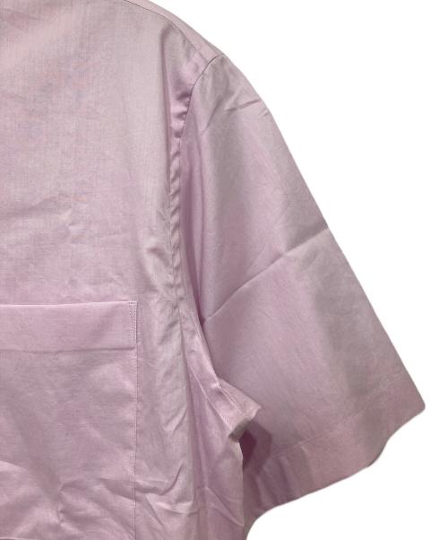 AURALEE（オーラリー）AURALEE (オーラリー) WASHED FINX TYPEWRITER OPEN COLLAR HALF SLEEVED SHIRT ピンク サイズ:3の古着・服飾アイテム