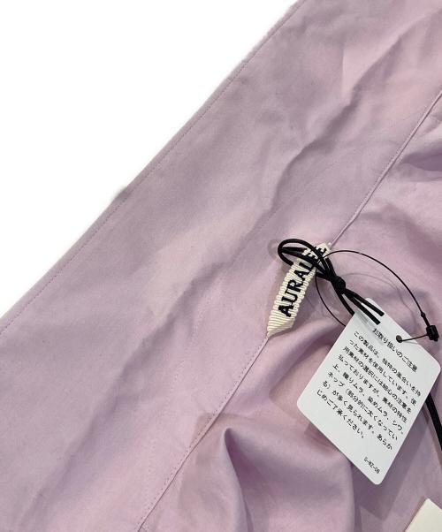 AURALEE（オーラリー）AURALEE (オーラリー) WASHED FINX TYPEWRITER OPEN COLLAR HALF SLEEVED SHIRT ピンク サイズ:3の古着・服飾アイテム