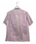 AURALEE (オーラリー) WASHED FINX TYPEWRITER OPEN COLLAR HALF SLEEVED SHIRT ピンク サイズ:3：23000円