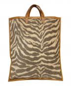 A VACATIONア ヴァケーション）の古着「ゼブラトートバッグ」｜ベージュ