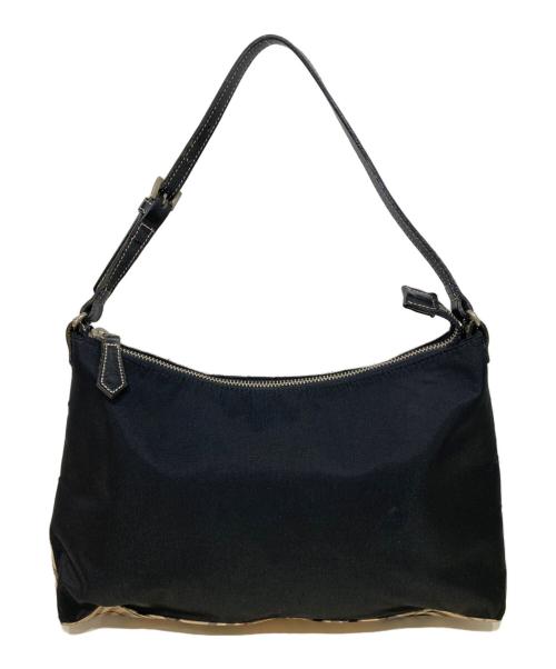 BURBERRY BLUE LABEL（バーバリーロンドンブルーレーベル）BURBERRY BLUE LABEL (バーバリーロンドンブルーレーベル) ワンショルダーバッグ ブラック×ベージュの古着・服飾アイテム