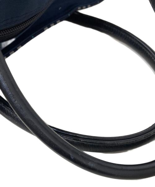 Burberry's（バーバリー）Burberry's (バーバリーズ) チェックトートバッグ ネイビーの古着・服飾アイテム