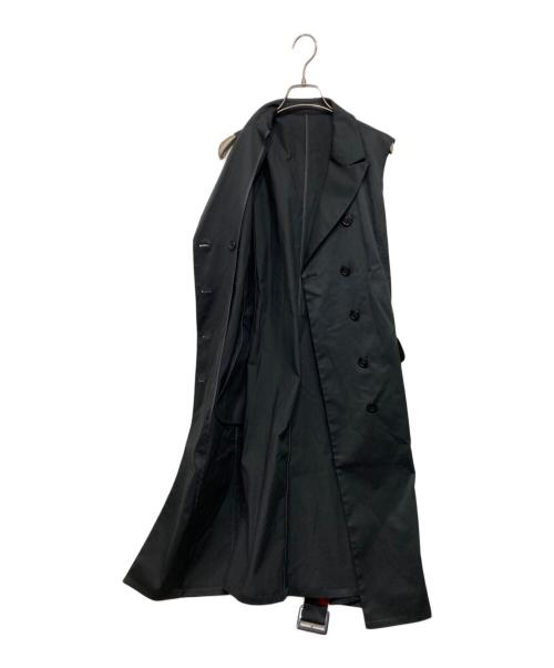 BLUE LABEL CRESTBRIDGE（ブルーレーベルクレストブリッジ）BLUE LABEL CRESTBRIDGE (ブルーレーベルクレストブリッジ) ロングトレンチジレ ブラック サイズ:38の古着・服飾アイテム