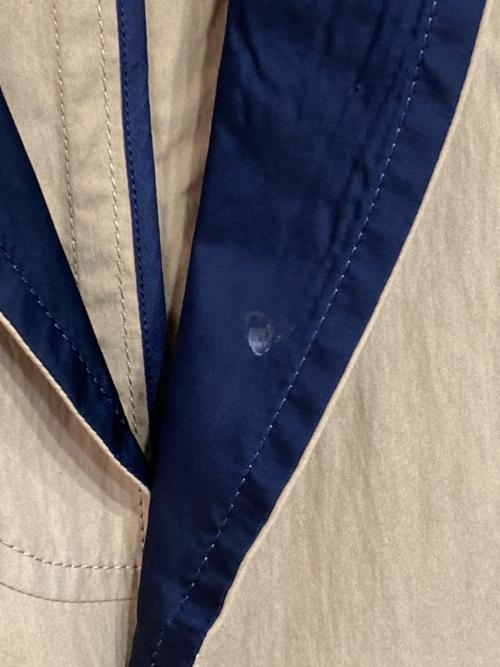 Y's（ワイズ）Y's (ワイズ) ラペル切替チェスターコート ベージュ×ネイビー サイズ:1の古着・服飾アイテム