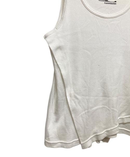 COMMISSION（コミッション）COMMISSION (コミッション) 23SSレイヤードタンクトップ ホワイト サイズ:Mの古着・服飾アイテム
