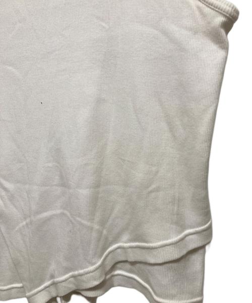 COMMISSION（コミッション）COMMISSION (コミッション) 23SSレイヤードタンクトップ ホワイト サイズ:Mの古着・服飾アイテム