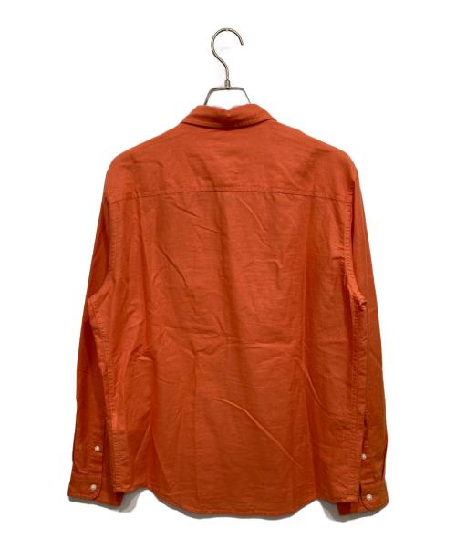 DIESEL（ディーゼル）DIESEL (ディーゼル) ロゴワッペンシャツ オレンジ サイズ:Mの古着・服飾アイテム