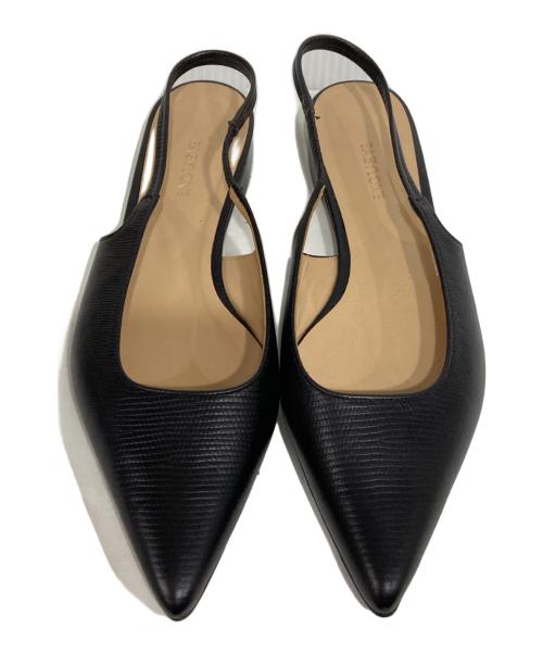 BABYLONE（バビロン）BABYLONE (バビロン) バックスリングパンプス ブラック サイズ:37の古着・服飾アイテム