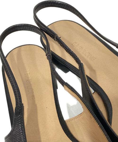 BABYLONE（バビロン）BABYLONE (バビロン) バックスリングパンプス ブラック サイズ:37の古着・服飾アイテム